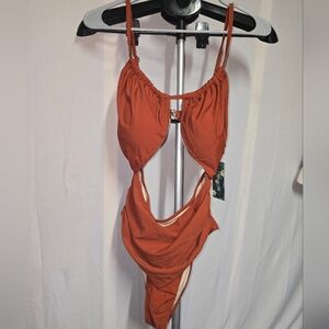 NWT* Elegant Brown One Piece Swimsuit
